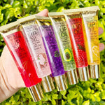 6Pcs Fruity Flavor Watery Glossy Lip Gloss Set Clear Lip Gel Hydrating Moisturizing Lip Gloss Women Lips Makeup Wholesale