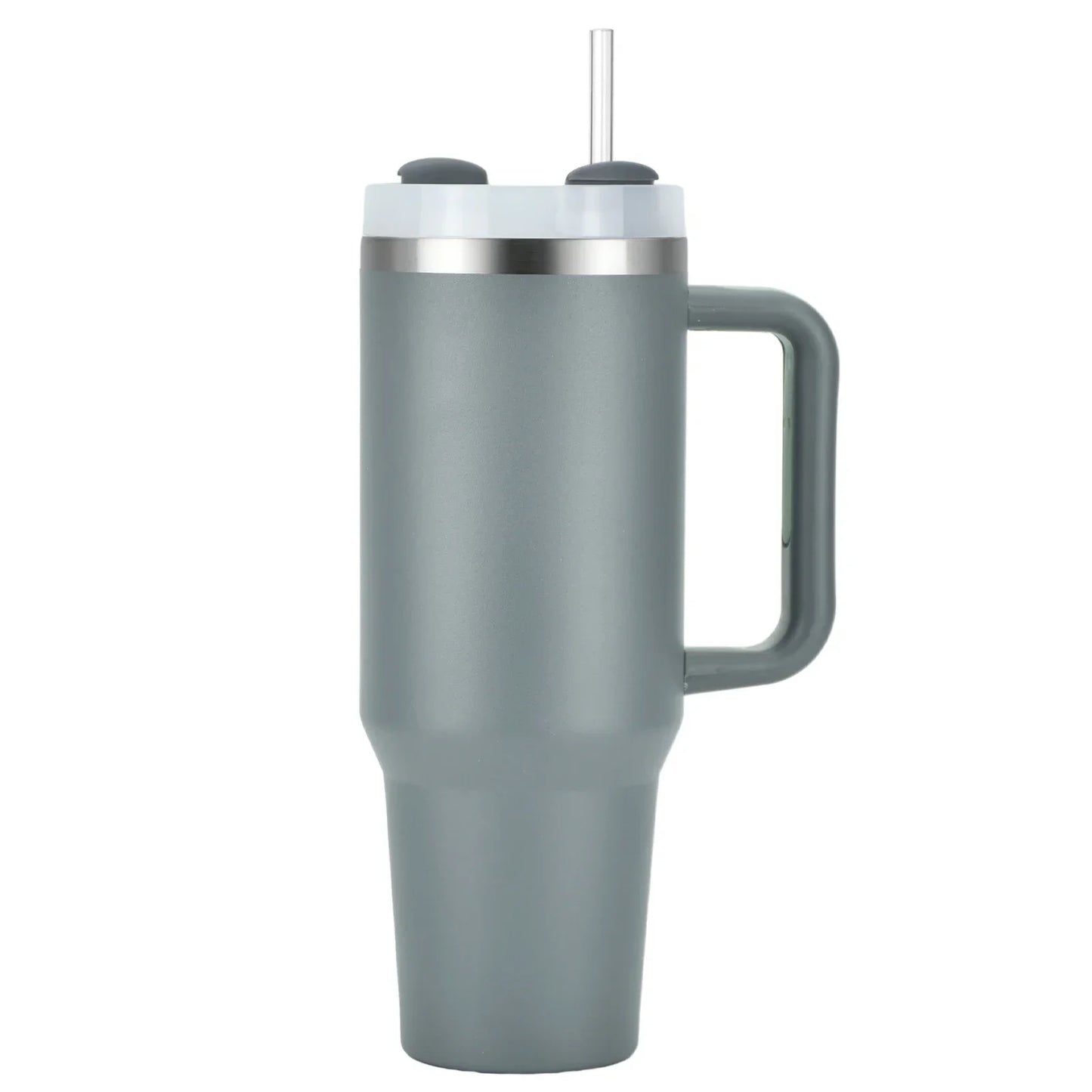 1pcs Watersy 40oz/1200ml Tumbler with Handle and Straw Lid Stainless Steel Keep Cold Vacuum Insulated Portable Car Travel Mug