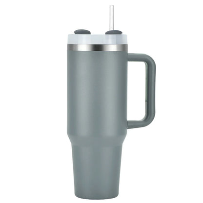 1pcs Watersy 40oz/1200ml Tumbler with Handle and Straw Lid Stainless Steel Keep Cold Vacuum Insulated Portable Car Travel Mug