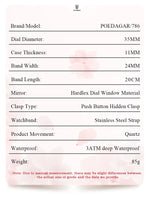 POEDAGAR Luxury Woman Watch Waterproof Luminous Fashion Quartz Ladies Wristwatch Date Week Stainless Steel Women's Watches Reloj