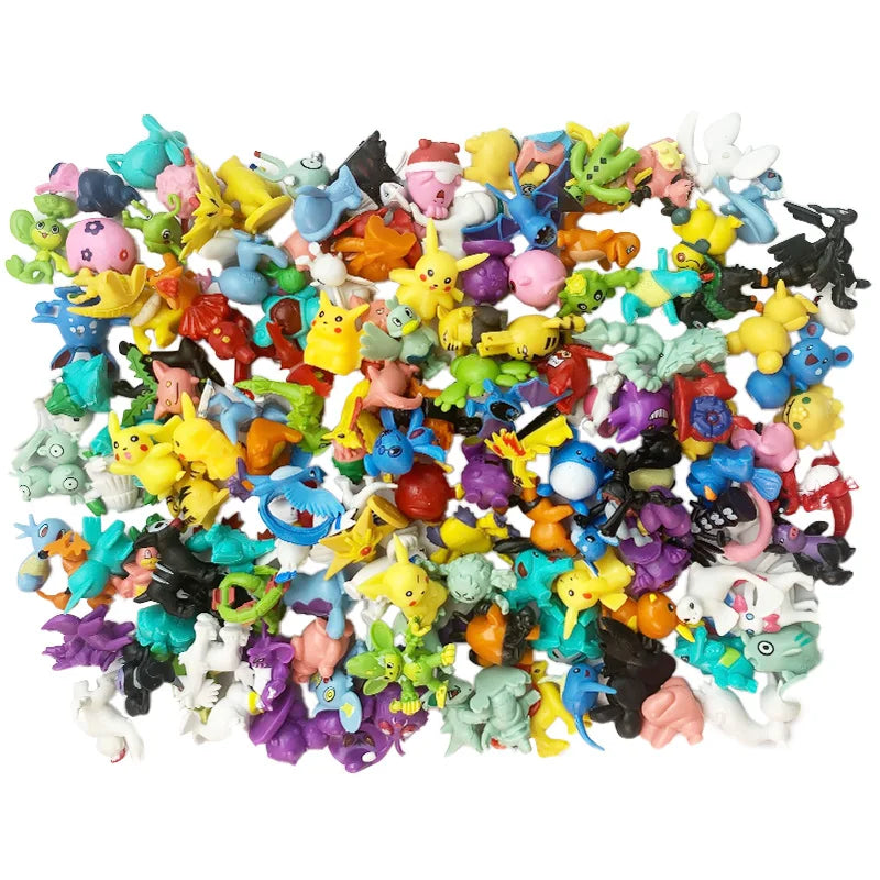 24pcs Pokemon Figure Different Styles Tomy Model Collection 2-3cm Pikachu Anime Pokeball Poke Ball Go Elf Toys Dolls Child Gift