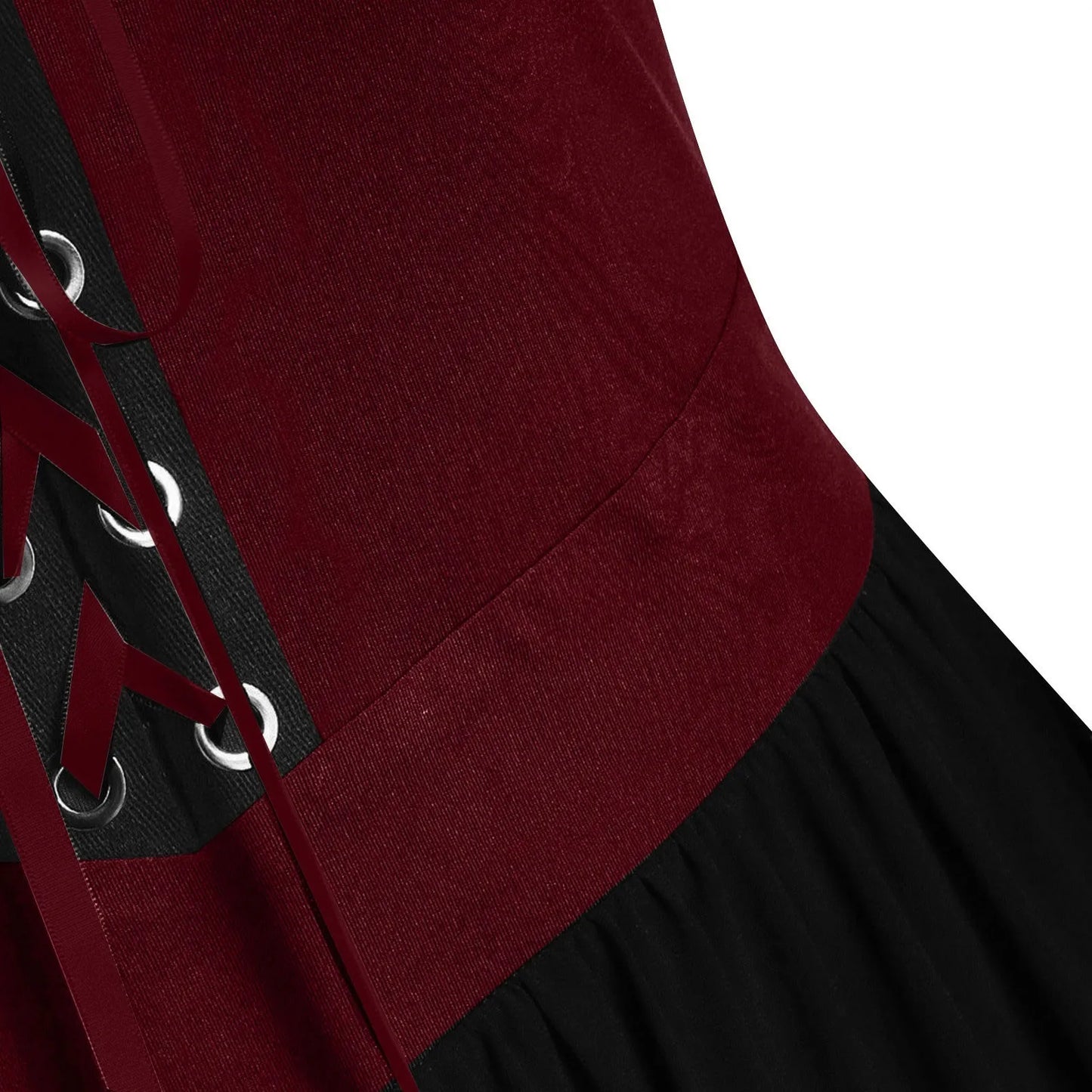 Halloween Witch Cosplay Costumes Women Casual Plus Size Cold Shoulder Dress Solid Color Chiffon Butterfly Sleeve Gothic Dress