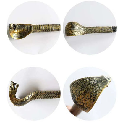 Halloween Cobras Wands Egyptian Staff Scepter Detachable Vintage Royal King Round Handle Cane Party Cosplay Costume Accessory