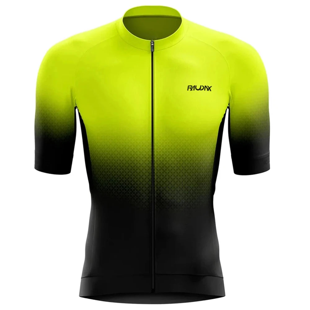 Raudax Summer Cycling Set Man Cycling Jersey Short Sleeve Bicycle Cycling Clothing Kit Mtb Bike Wear Triathlon Maillot Ciclismo