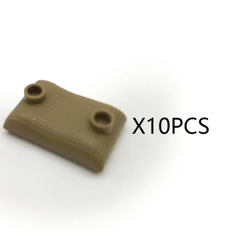 MOC WW2 Military Oil Drum Fuel Tank Printed Building Blocks Weapons Soldiers Accessories War Scene Accessories Bricks Toys Boys