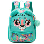 1pc Cute 13 Inch Animal Backpack Kindergarten Outdoor Sports Little Girl With Small Pendant