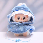 Only Clothes  for Labubu Doll Clothes Puppy Shark Cape Cape Fashionable and Cute Set Change Clothes