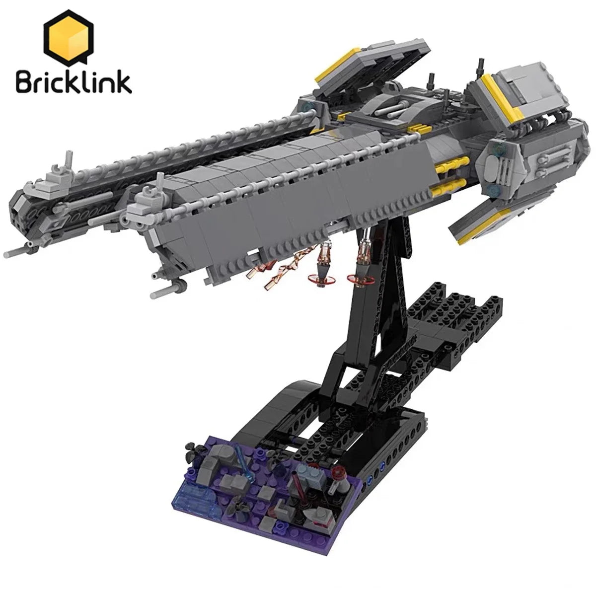 Bricklink MOC Hell Space Wars Game Divers 2 Super Destroyer Spaceship Sets Creative Building Blocks Kid Toys Christmas Gift