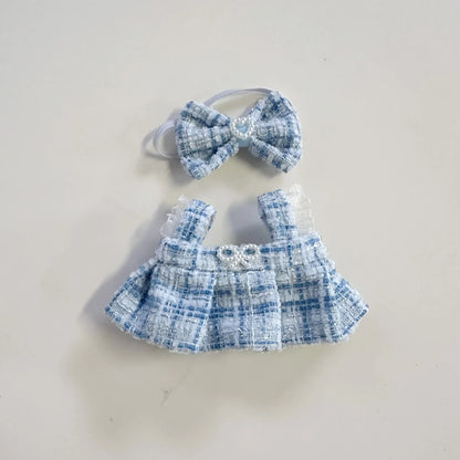 17cm Mini Plush Doll'S Clothes Outfit Accessories For Korea Kpop Exo Labubu Idol suit Clothing Gift，Only clothes and no dolls