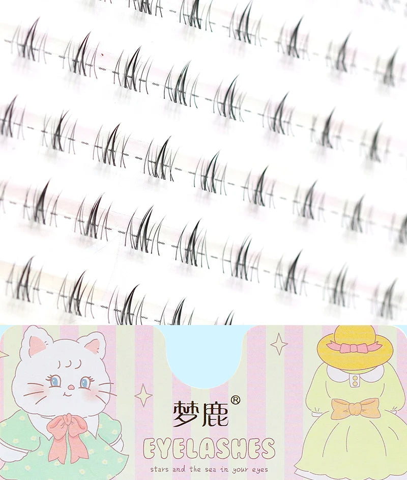 5-7mm Air Lower Eyelashes Fairy Fake LashesSegmented Natural Under Lashes Manga Bottom Lashes Makeup Eyelash Makeup Tool10 Rows