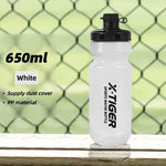 X-TIGER MTB Road Cycling Water Bottle 650ML Leak-proof Bicycle Squeeze Water Bottle for Long-distance Cycling Outdoor Sports Por