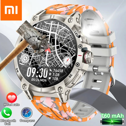 Xiaomi 760mAh Large Battery Outdoor Smart Watch Men 1.85 inch HD Screen GPS Compass Bluetooth Call IP68 Waterproof Smartwatch