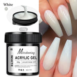 15/30g Quick Builder Nail Gel White Nude Pink Clear Nail Art Extension Gel Multifunctional Acrylic Gel Soak Off UV LED for Salon