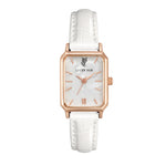 LUCKY FOX Women Watches Fashion Green Square Leather Quartz Watch Luxury Ladies Wristwatch Girlfriend Gift