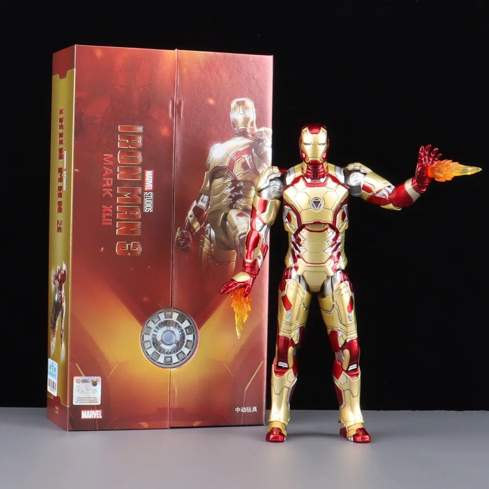 Marvel Avengers ZD Toys Iron Man MK3 MK1 MK6 MK7 MK5 Tony Stark Iron Patriot War Machine Action Figure Ironman Collect Toy Gift