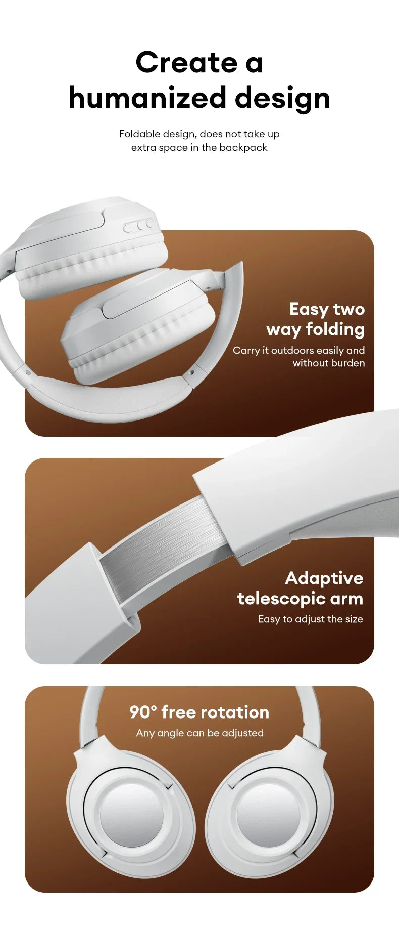 Original Lenovo TH54 Head Mounted Wireless Bluetooth 5.4 Earphones Over-Ear HIFI Stereo Music Game Noise Canceling Sport Earbuds