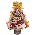 45cm Glitter Tabletop Mini Christmas Tree Add Atmospheres Xmas Tree Decor For Bedroom Home Party Office Home Desktop Ornaments