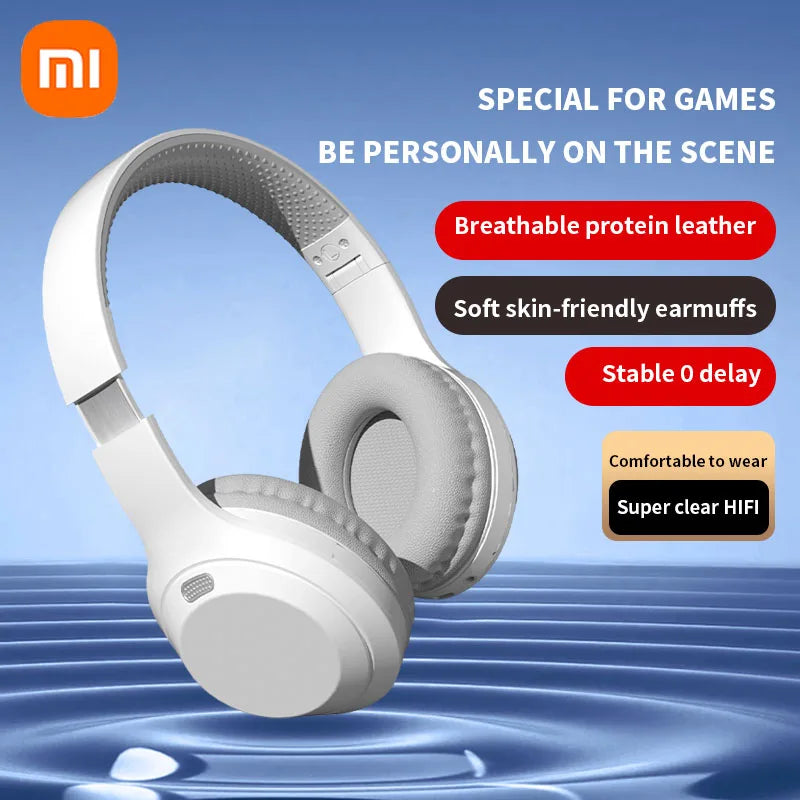Xiaomi 5W Wireless Headphones Bluetooth 5.3 Earphones Foldable Earbuds 40mm Driver Game Music Over Ear Stereo Headset With Mic