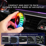 2 in 1 Smart RGB Pickup Lights LED 3D Ambient Lamp Sound Control Music Rhythm Lights Air Freshener for Car Gaming TV Creative