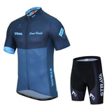 2025 STRAVA Cycling Jersey Set – Men’s Short Sleeve Pro Team Bike Clothing, Summer Road & MTB Bicycle Wear Maillot Ciclismo