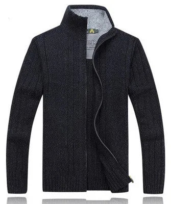 Sweater Male Wool Cotton Cardigan Autumn Men's Winter Sweater  Kint Wear Knitwear Coats Clothing