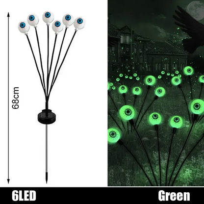 2026 Halloween LED Eyeball Lights Outdoor Solar Lawn Lights for Garden Yard Party Scary Atmosphere Halloween Decoration Use