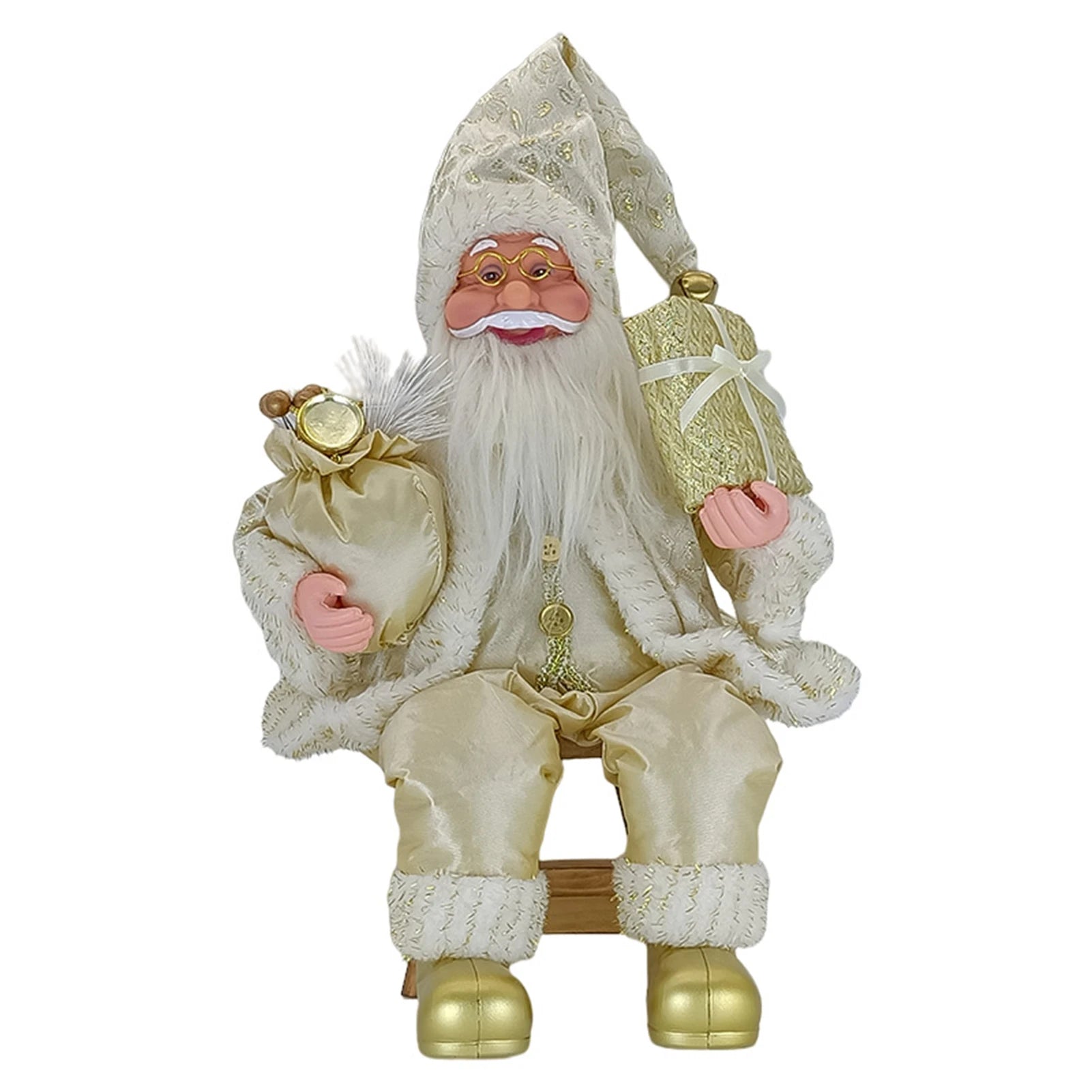 50cm Sitting Santa Clauses Decoration Fashionable Vivid Christmas Handiworks For Office