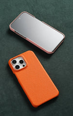 for Magsafe Case for iPhone 17 15 16 Pro Max Air 16Pro Natural Cowhide Lychee Leather Magnetic Protector Luxury Phone Back Cover