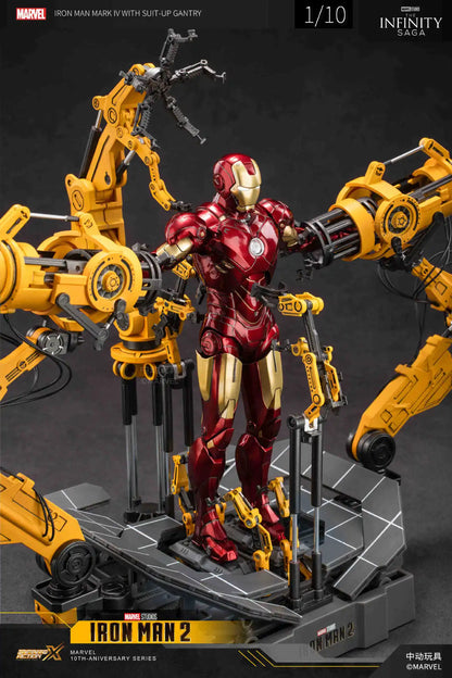 New Marvel Iron Man Mark Iv Action Figure Toy Gift For Boys Joint Movement Steel Man Model Collectible Toys & Hobbies