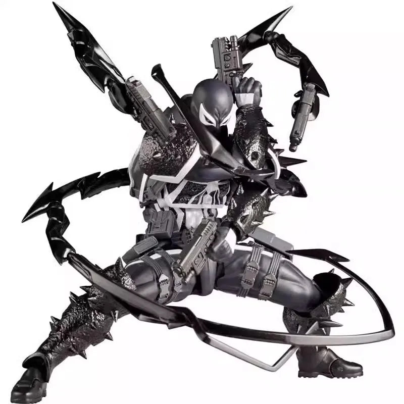 New Marvel cool venom agent Spider Man hand held Yamaguchi style joint movable assembled model toy anime gift Desktop decoration