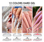 30ML Hard Gel For Nail Extension Milky White Builder Constructor Gel Self Leveling Reinforcement Nail Gels Camouflage Manicure