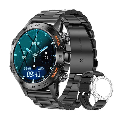 K52 Smart Watch Men 1.39inch IPS Screen Bluetooth Call Custom Dial Heart Rate Health Monitoring Outdoor Sport Smartwatch