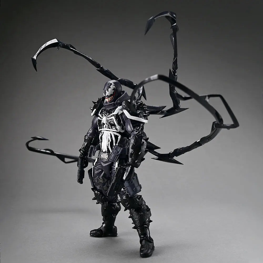 Agent Venom Revoltech Amazing Yamaguchi Anime Figures Venom Figurine Eugene Thompson Model PVC Model Collection Statue Toy Gifts