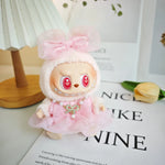 For 17cm Labubu V2 V1 Purple Dress Doll Clothes Outfit Accessories Idol Doll Clothing for Kid Gift Labubu Ropa