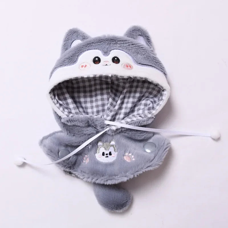 Only Clothes  for Labubu Doll Clothes Puppy Shark Cape Cape Fashionable and Cute Set Change Clothes