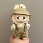 17cm Labubu Doll Clothes Capybara Cos Suit V1 V2 V3 Outfit Stylish Clothing Set for Plush Toy Dolls Accessories