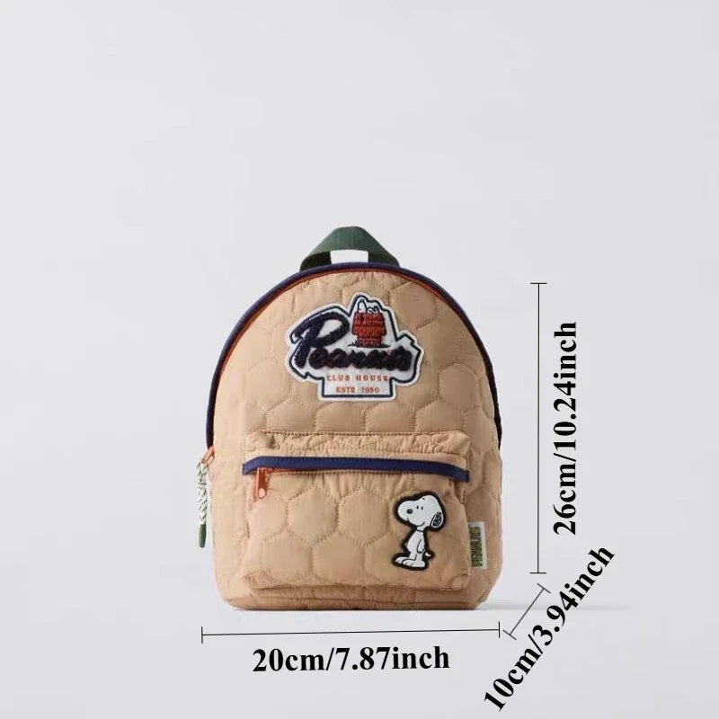 2025 Summer New Peanut Comic Snoopy Print Children's Backpack Kindergarten 3-6 Years Old Boys and Girls Backpack