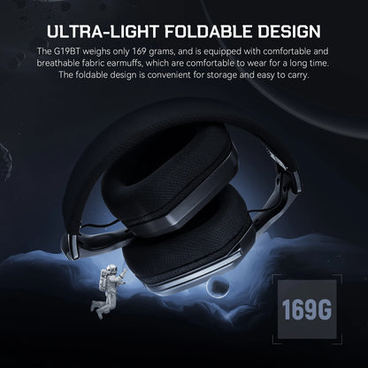 Oneodio G19BT 2.4G Wireless Gaming Headset With Mic USB/type C Transmitter Over-Ear RGB Headphones for PS5/PS4/PC /phone