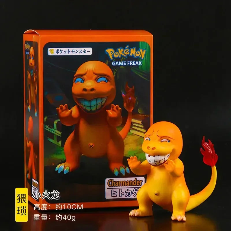 TOMY Pokemon Funny Funny Freak Pikachu Bulbasaur Charmander Squirrel PVC Anime Action Figure Model Doll Toy Boy's Gift