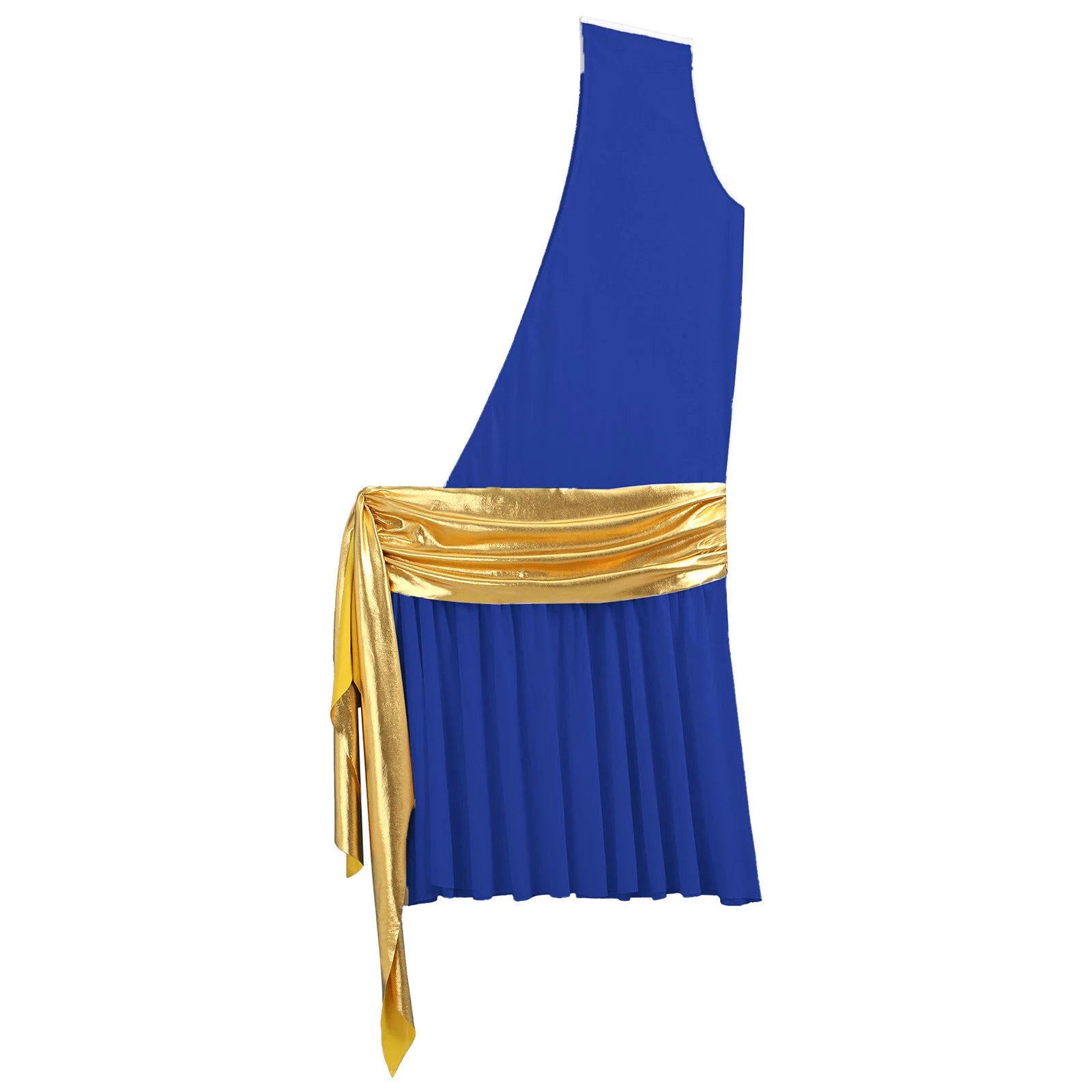 Mens Ancient Greek God Toga Gladiator Costumes Roman Emperor One Shoulder Sleeveless Robe Halloween Medieval Warrior Outfits