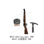 N601-650 MOC Military War Infantry Soldiers Action Figures Creative Bricks Accessories Building Blocks Children's Toys Gifts