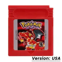 Pokemon Red Blue Crystal Golden Green Silver Yellow GBC Game Card 16 Bit Video Game Cartridge Console Cards For GB/SP