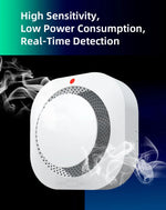 Independent Smoke Detector Sensor For Home Warehouse Security Smart Smoke Fire Alarm Replaceable Alarmas De Seguridad Para Casa