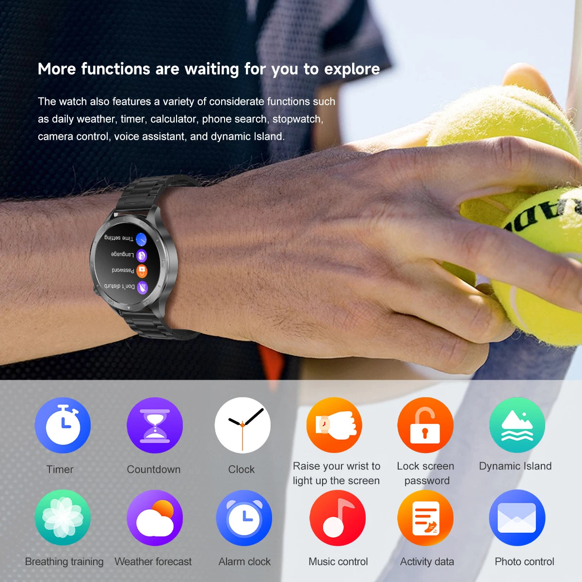 2025 New For OPPO Watch X2 Smart Watch Men AMOLED Outdoor Fashion GPS Compass Heart rate Waterproof Bluetooth Call Smartwatches