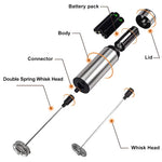 Electric Milk Frother Kitchen Drink Foamer Mixer Stirrer Coffee Cappuccino Creamer Whisk Frothy Blend Egg Beater