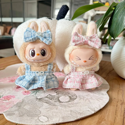 17cm Mini Plush Doll'S Clothes Outfit Accessories For Korea Kpop Exo Labubu Idol suit Clothing Gift，Only clothes and no dolls