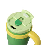 420ML Kids Thermos Bottle Leak Proof Tumbler With Handle Stainless Steel Travel Straw Mug For Toddler Boys Girls Christmas Gifts