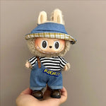 New Labubu Clothing Popular New Products Fashion Velcro 17cm Doll Cute Dress Casual Set Skirt Plush Toy Clothing