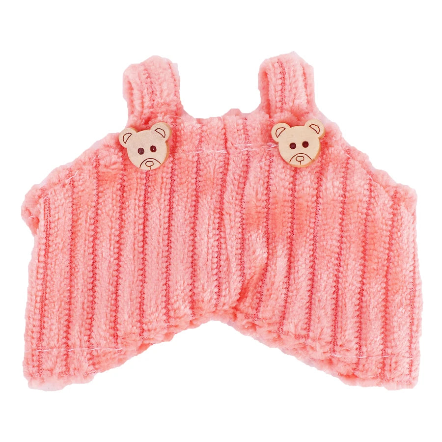 For 17Cm Plush Doll Labubu Clothes Accessories Pants Skirts Cute Overall Doll Shoes Leather Shoes Martin Boots Holiday Gifts