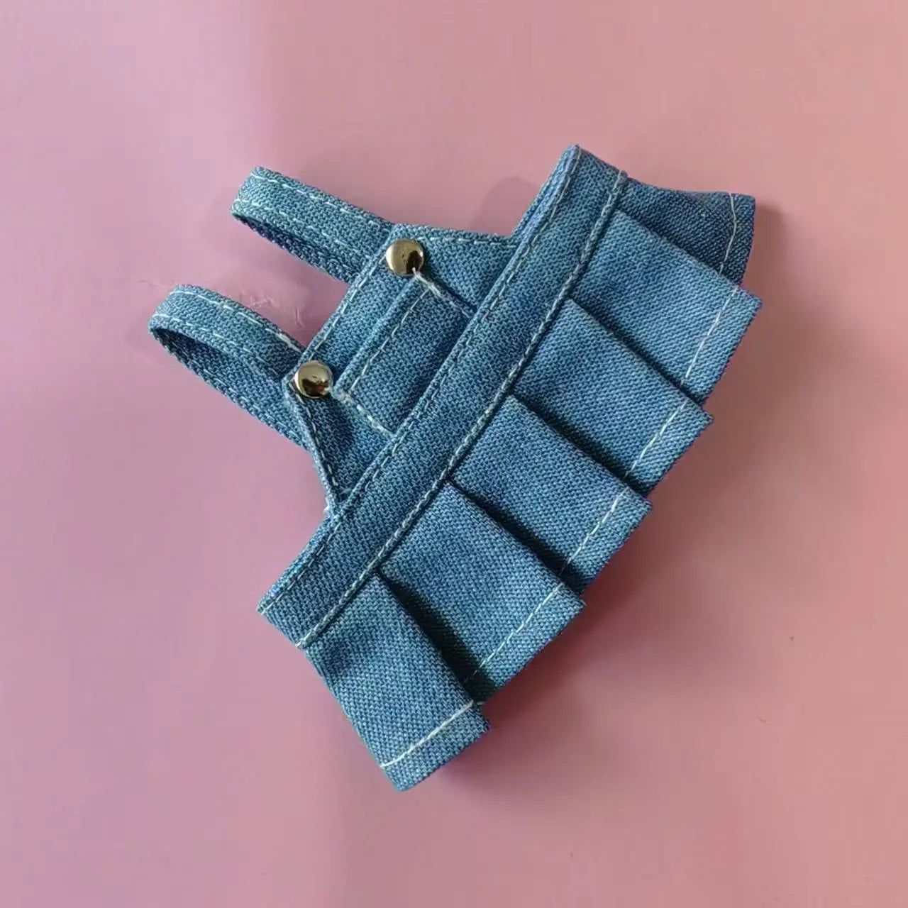 Strap skirt For labubu Big into energe doll T-Shirt Denim strap skirt Baseball Cap clothes Accessories